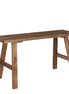 Bold wooden bench – L80 x W37 x H44 cm – recycled wood – brown