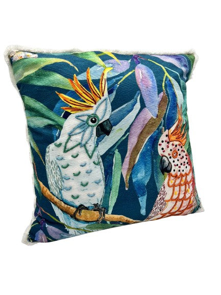 Cushion "CIAO" including filling with appliqués 45x45cm