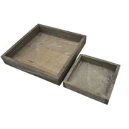 Holztablett Beige / Braun lasiert klein pimis living by Konceptpunkt Servierplatte