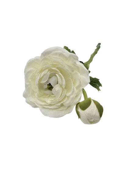 Ranunkel Seidenblume weiß