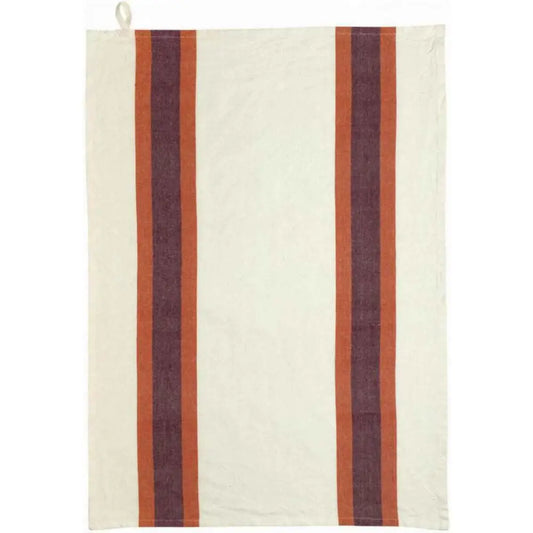 Recyceltes Geschirrtuch Lave Yuna Marmalade/natur 50 x 70