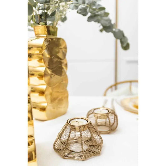 Runde Candlestick 9x9x5cm