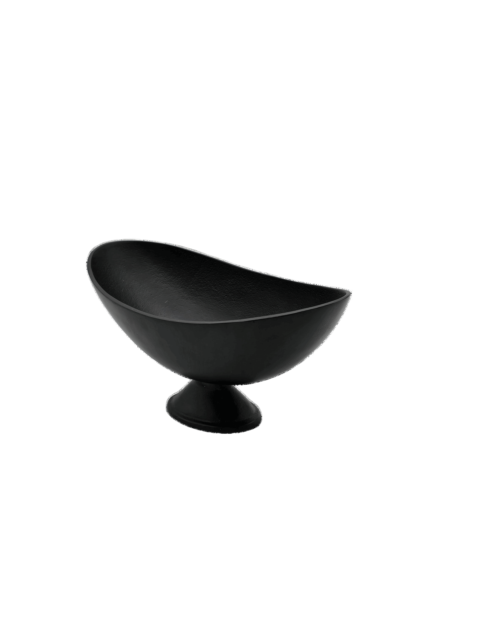 Schale mit Fuß  / Metall schwarz - Konceptpunkt Home, Deko und mehr …
