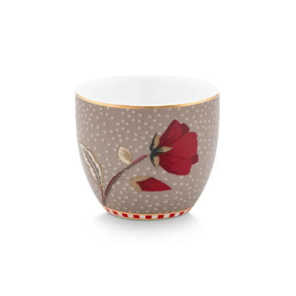 Set/4 Egg Cups Blooming Tales Fantasy Khaki
