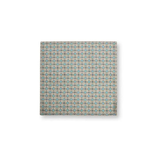 Set/4 Napkins Blooming Tales Bustani Khaki-Blue 40x40cm