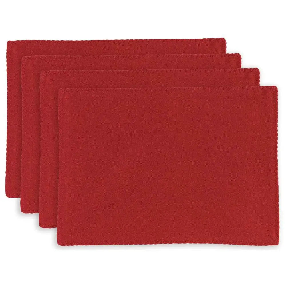 Set mit 4 recycelten Delia Tango-Tischsets 33 x 45