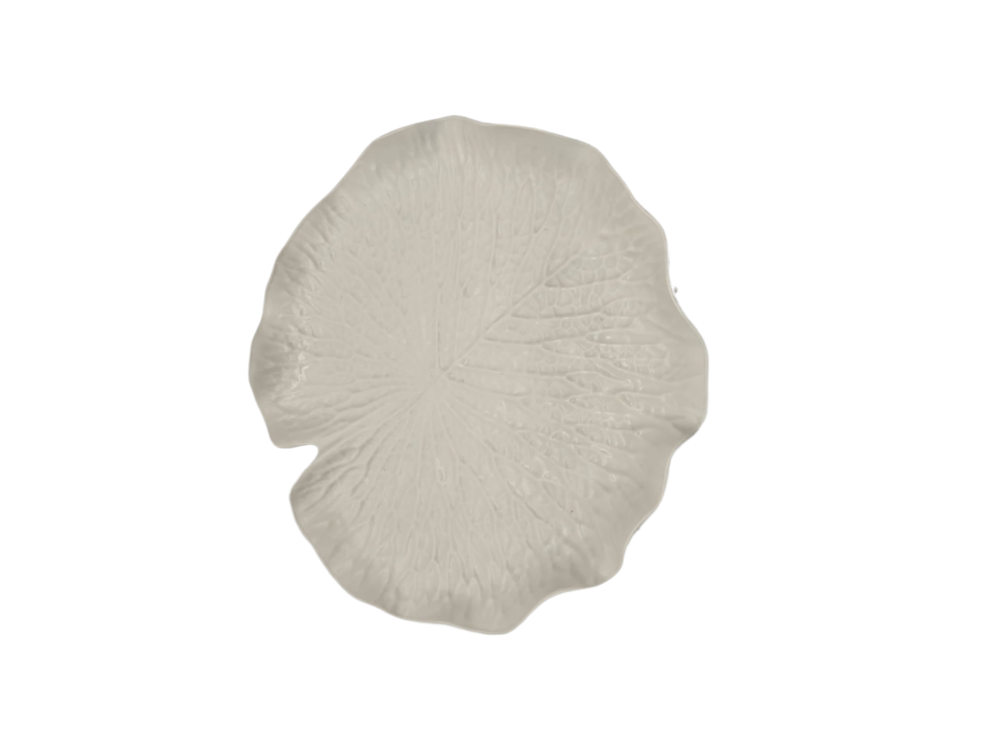 Tablett ’Blatt’ Kunststoff weiß