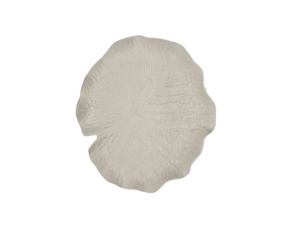 Tablett ’Blatt’ Kunststoff weiß