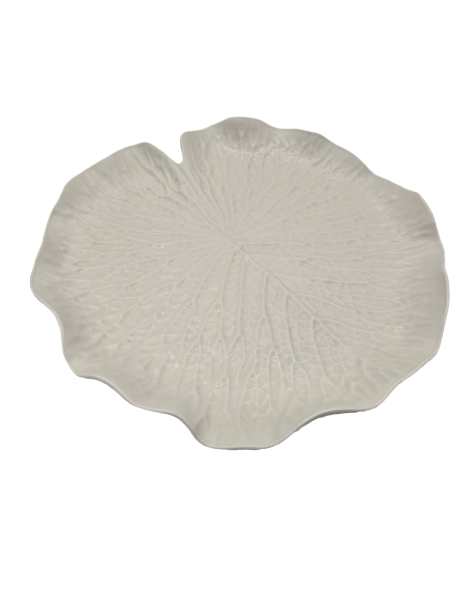 Tablett ’Blatt’ Kunststoff weiß