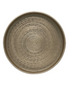 Tablett Rund Gold mit Ornamenten