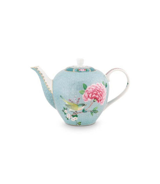 Teekanne Große errötende Vögel Blau 1.6ltr