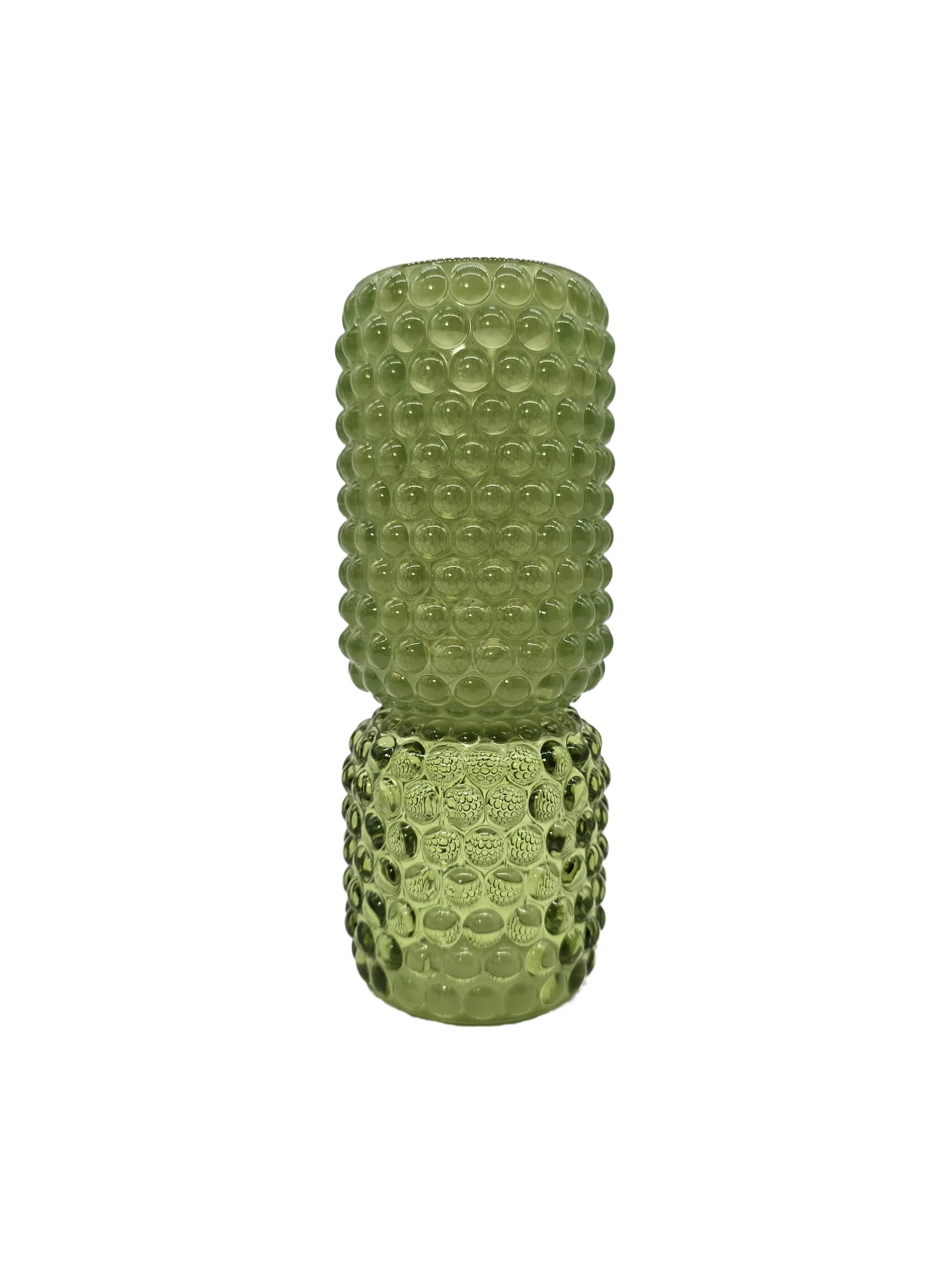 Teelicht auf Fuß, Glas Grün Light & Living