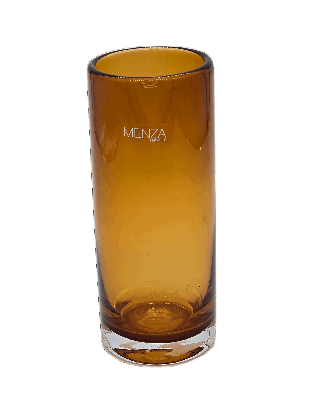 Vase aus Glas Amberfarben 