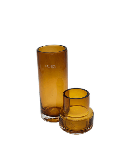 Vase aus Glas Amberfarben "Marco" - Konceptpunkt Home, Deko und mehr …