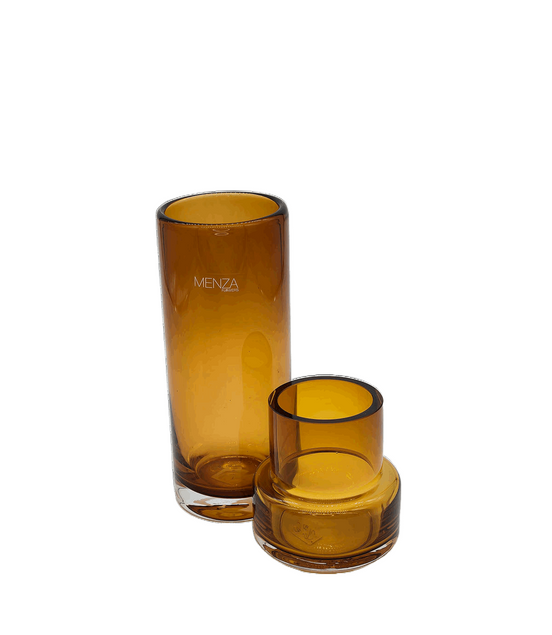 Vase aus Glas Amberfarben "Marco" - Konceptpunkt Home, Deko und mehr …
