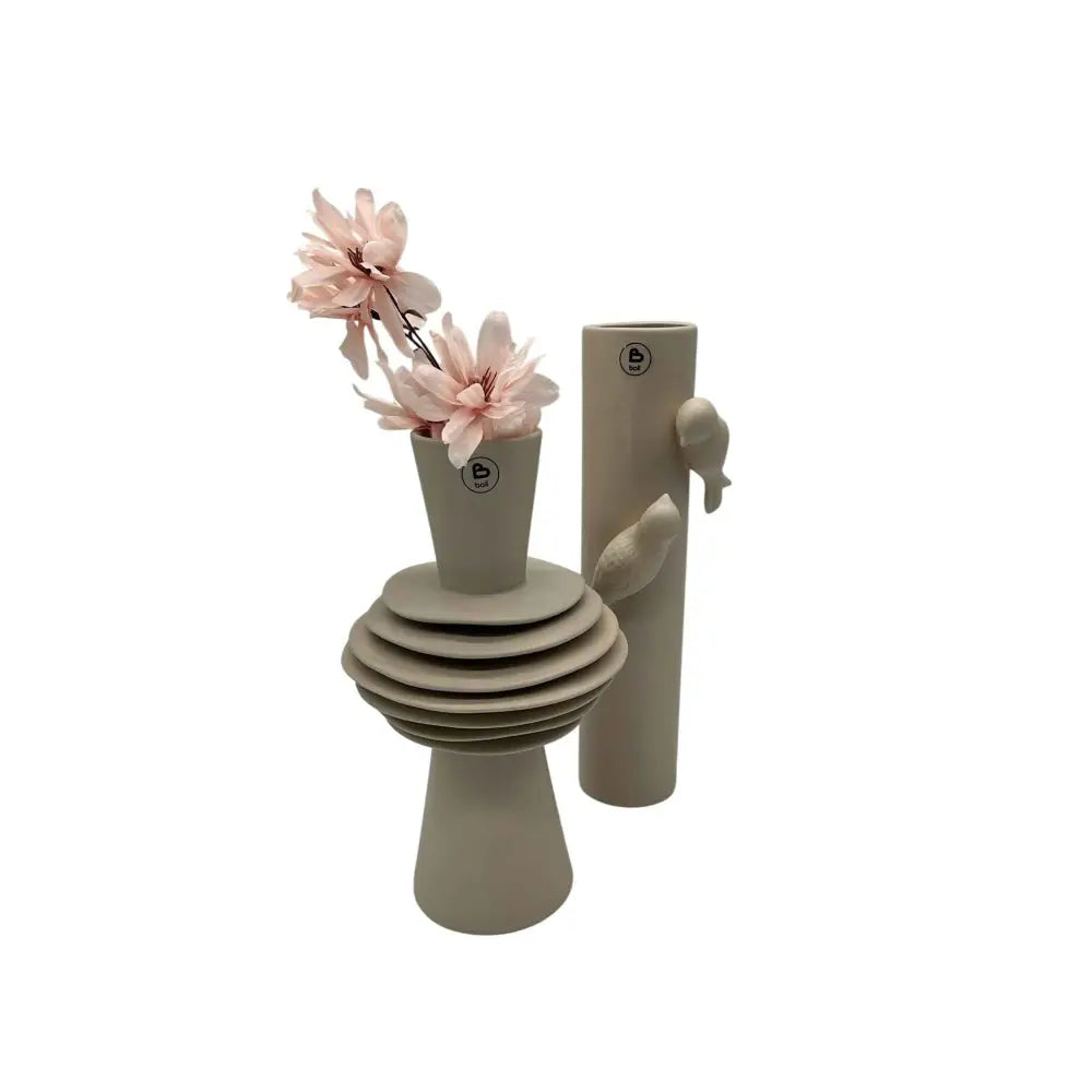 Vase Beige Keramik - Pimis Living