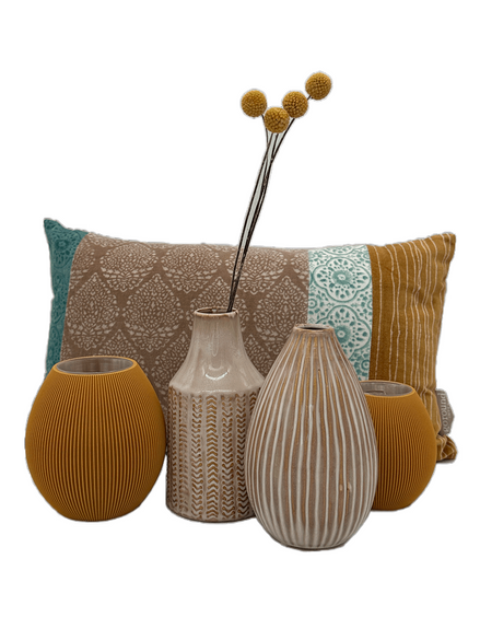 Vase Beige Keramik - Elegante beige Keramik Vase für stilvolle Wohnaccessoires Konceptpunkt Home, Deko und mehr …