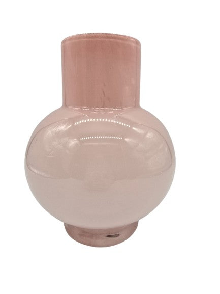 Vase ’Deborah’ aus Glas in Rosa