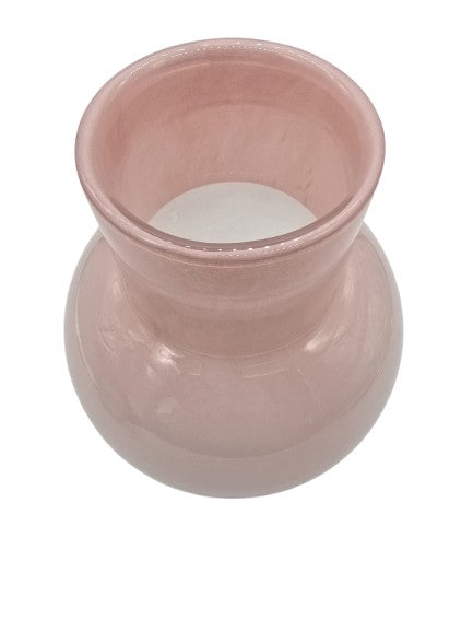 Vase ’Deborah’ aus Glas in Rosa