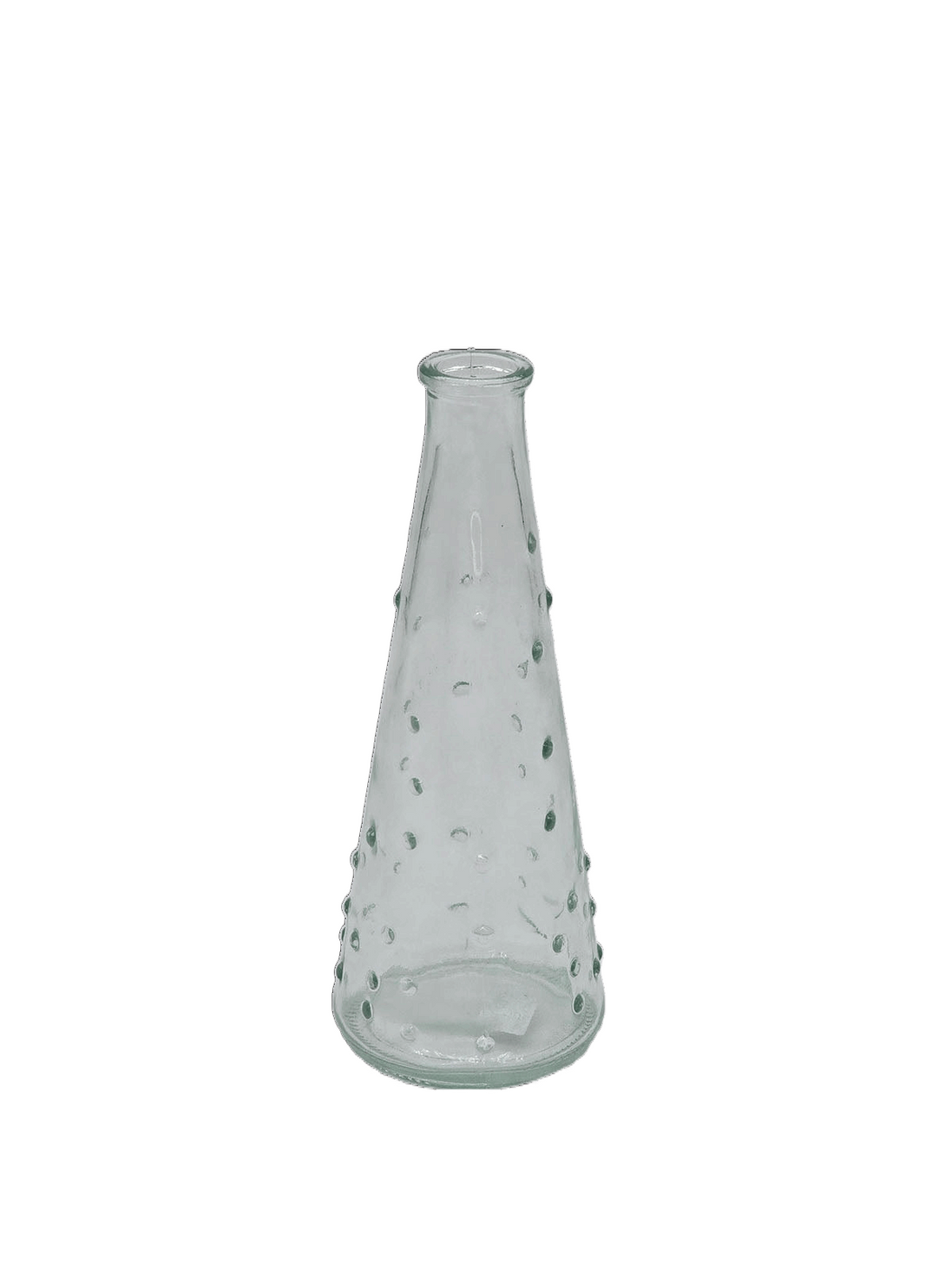 Vase / Flasche aus Glas mit Noppen transparent - Konceptpunkt Home, Deko und mehr …