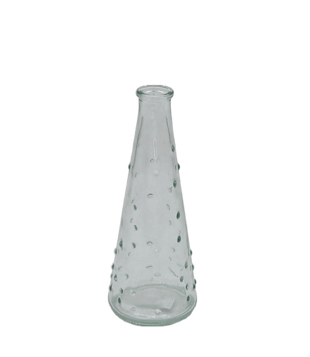 Vase / Flasche aus Glas mit Noppen transparent - Konceptpunkt Home, Deko und mehr …