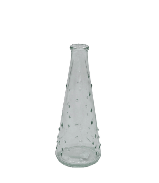 Vase / Flasche aus Glas mit Noppen transparent - Konceptpunkt Home, Deko und mehr …