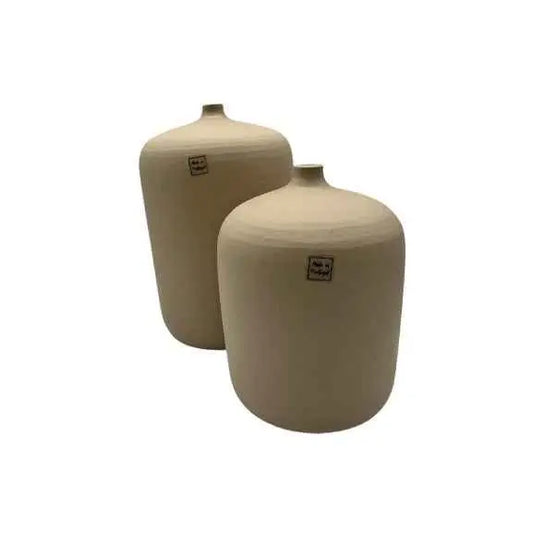Vase / Flasche Terracotta, Beige, Made in Portugal