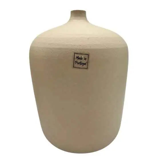 Vase / Flasche Terracotta, Beige, Made in Portugal
