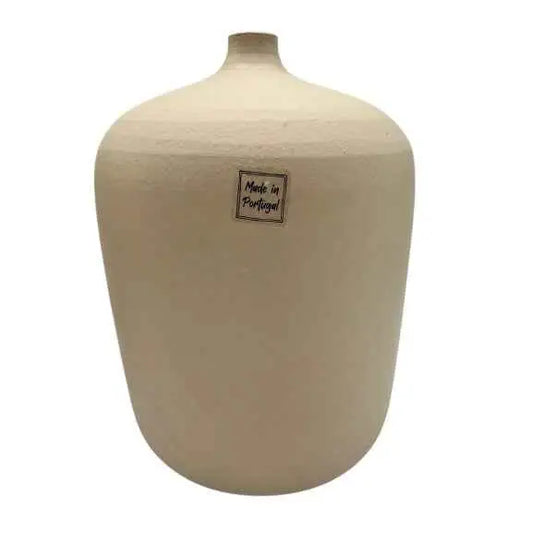 Vase / Flasche Terracotta, Beige, Made in Portugal