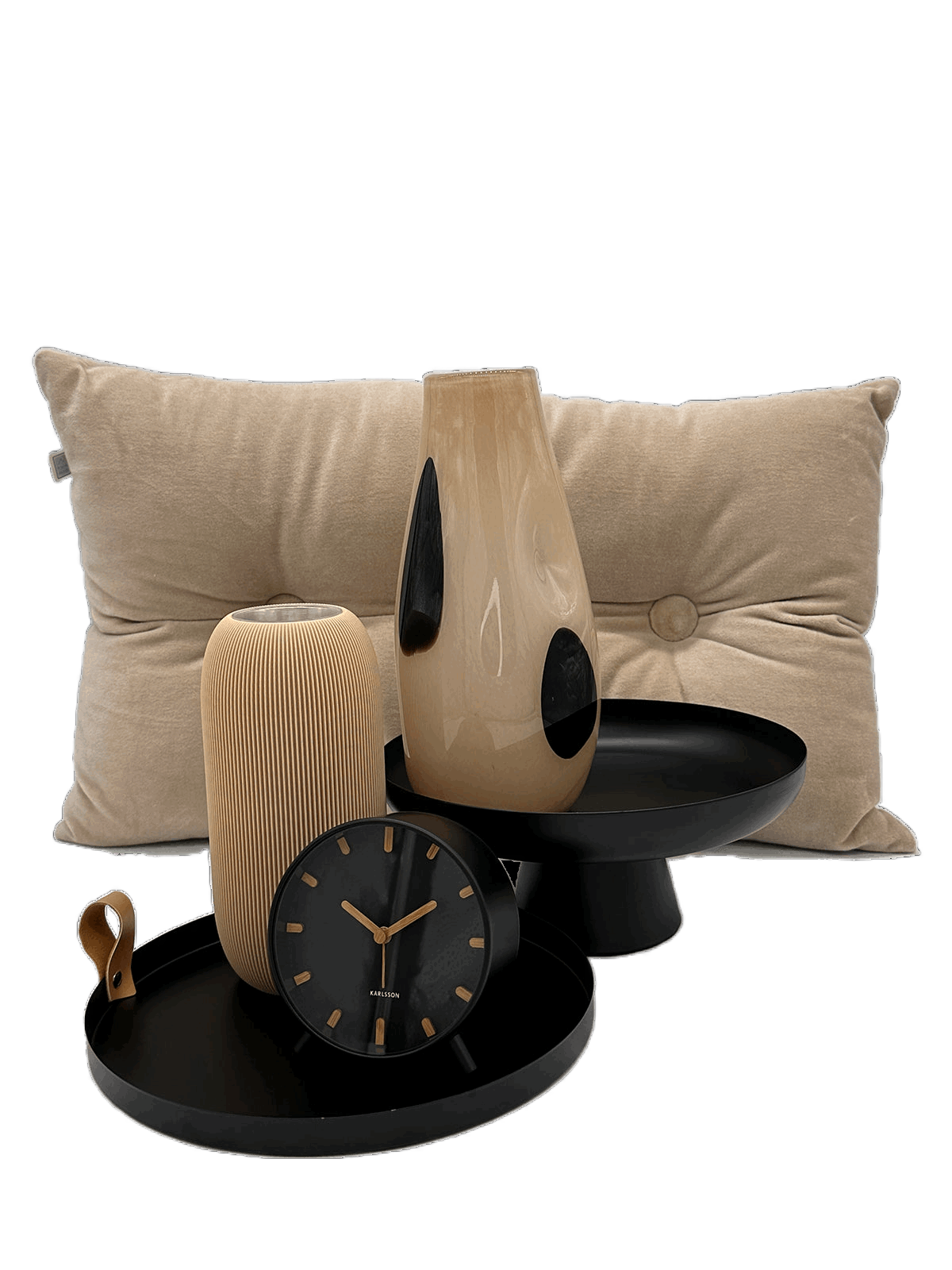 Vase aus Glas Beige für stilvolle Dekoration in jedem Zuhause Kersten