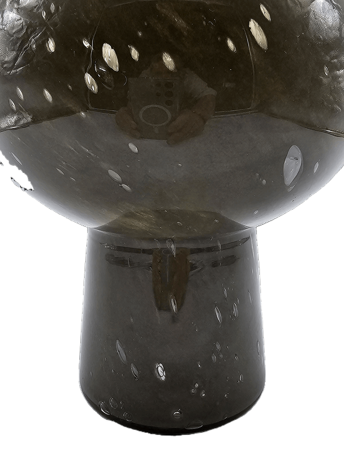 Vase "Halley" aus Glas, Olivgrün - Pimis Living