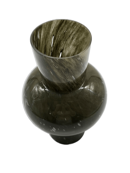 Vase "Halley" aus Glas, Olivgrün pimis living by Konceptpunkt