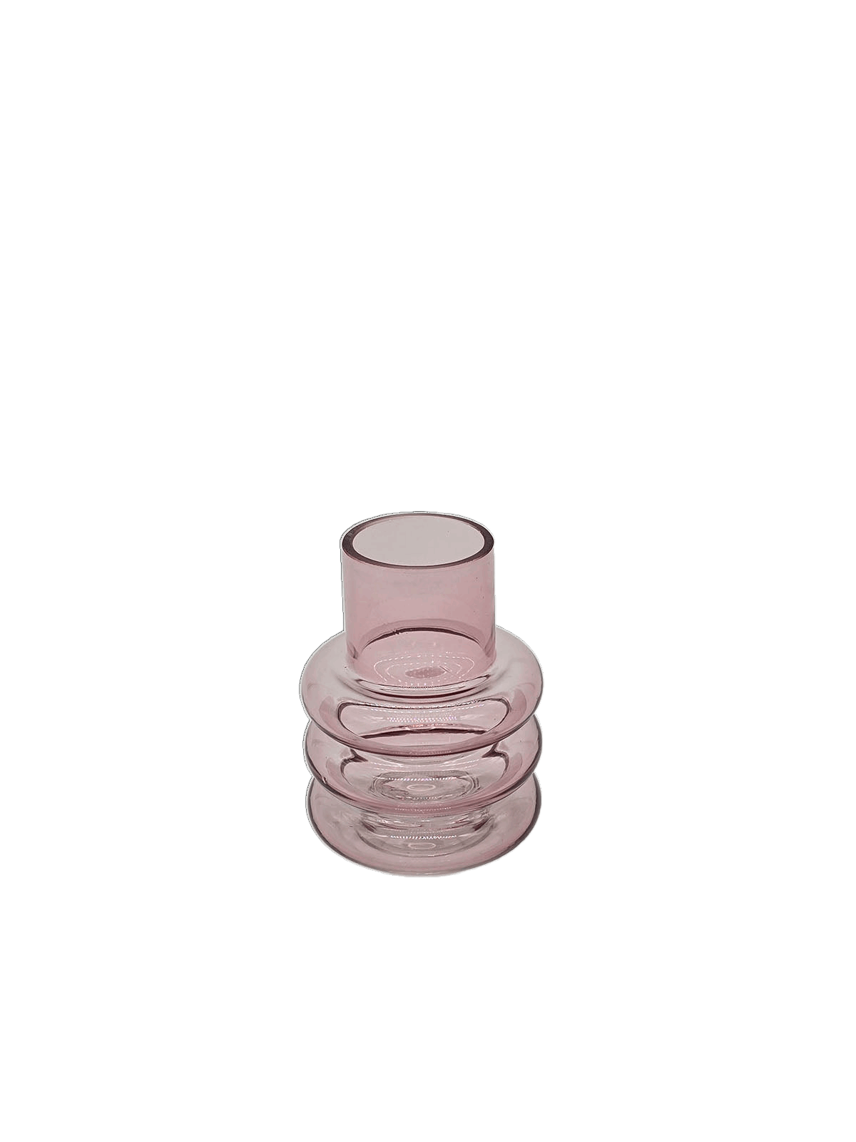 Vase Juna aus Glas Rosa pimis living by Konceptpunkt