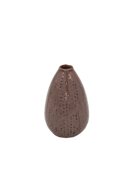 Vase Keramik Flieder / Braun - Konceptpunkt Home, Deko und mehr …