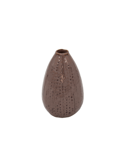 Vase Keramik Flieder / Braun - Konceptpunkt Home, Deko und mehr …