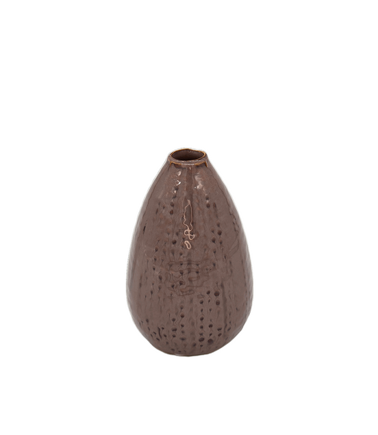 Vase Keramik Flieder / Braun - Konceptpunkt Home, Deko und mehr …