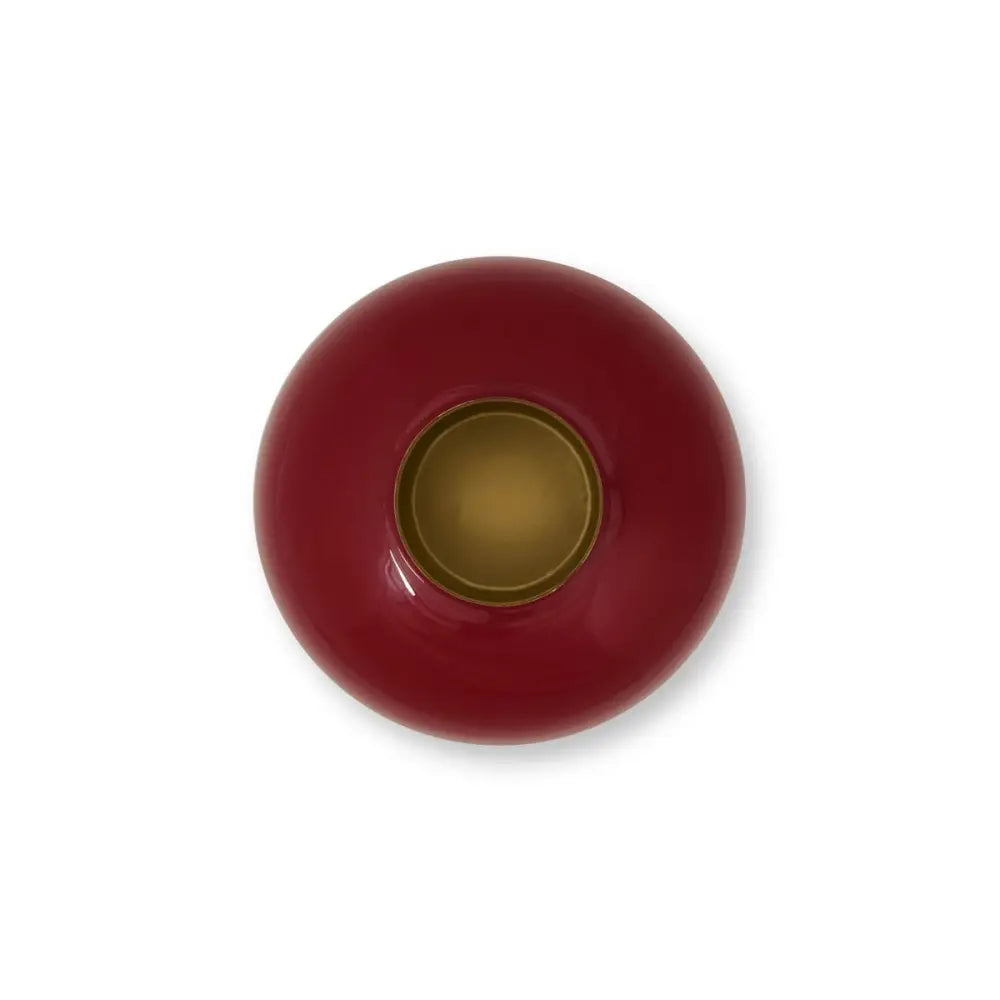 Vase Metal Dark Red 32cm - Pimis Living