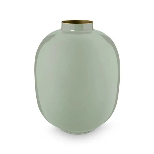 Vase Metal Green 32cm - Pimis Living