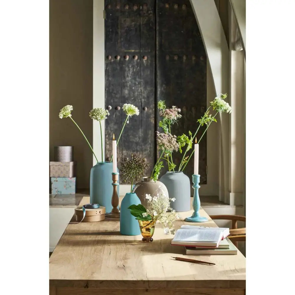 Vase Metal Khaki 23cm