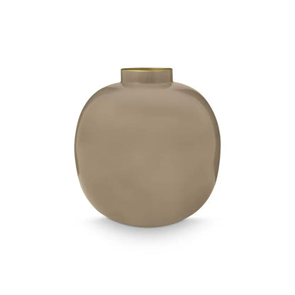 Vase Metal Khaki 23cm - Pimis Living