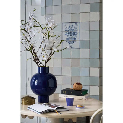 Vase Metal Large Royal Blue 31.5x42cm