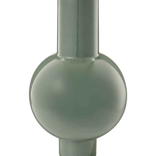 Vase Metal Medium Mid Green 24x40cm