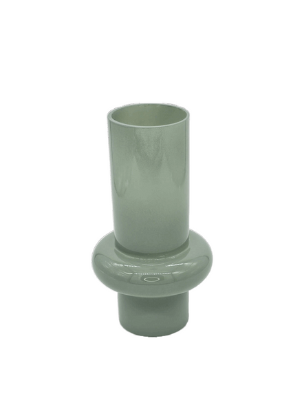 Vase "Posh Flute" aus Glas Grün pimis living by Konceptpunkt