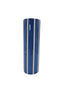 Vase Steingut Blau / Rosa