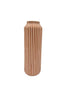 Vase Steingut Orange / Beige