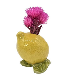 Vase Steingut ’Zitrone’
