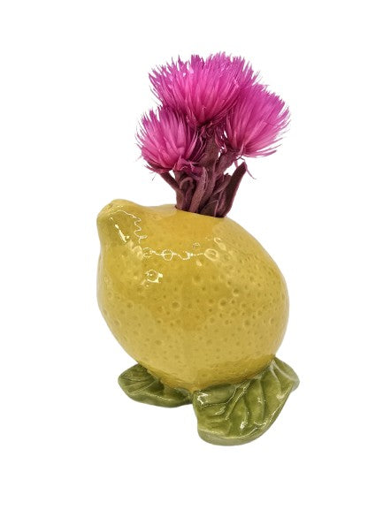 Vase Steingut ’Zitrone’