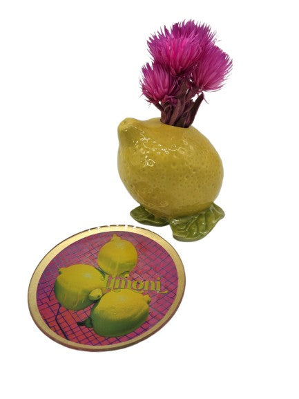 Vase Steingut ’Zitrone’