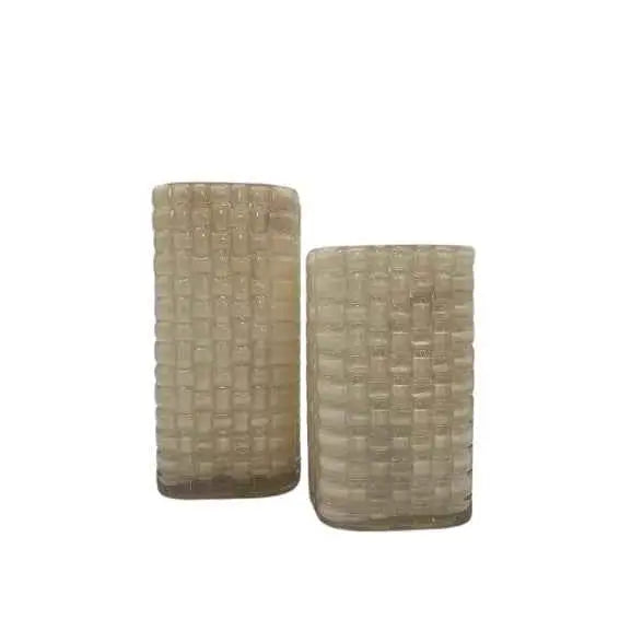 Vase "WINNA" Glas Beige M