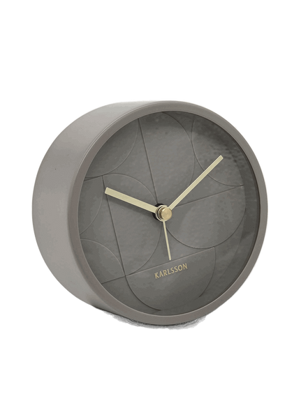 Wecker "Echelon Circular" Stonefarben - Konceptpunkt Home, Deko und mehr …